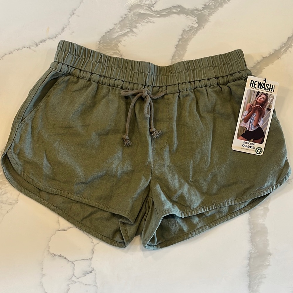 Rewash beach shorts, green size small
